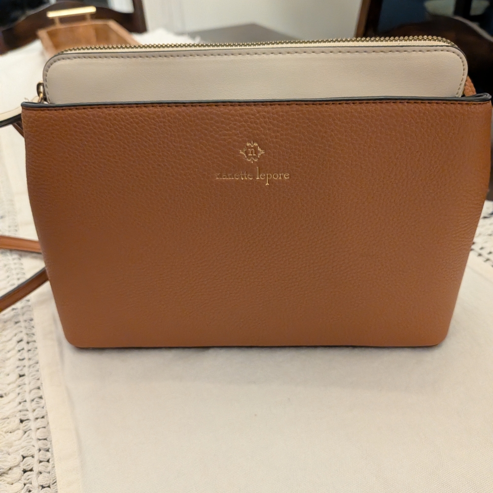 Nanette Lepore Tan and Cream Women's Bag - Picture 9 of 11